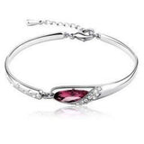 925 Silver Crystal Multicolor Zircon Bracelet