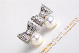 Clear Pearl Earrings Classic Jewelry for Women