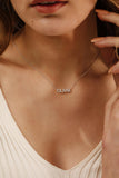 Dainty Pave Diamond Name Necklace For Women