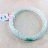 Zheru Jewelry Natural Jadeite Bracelet 54-62mm Green