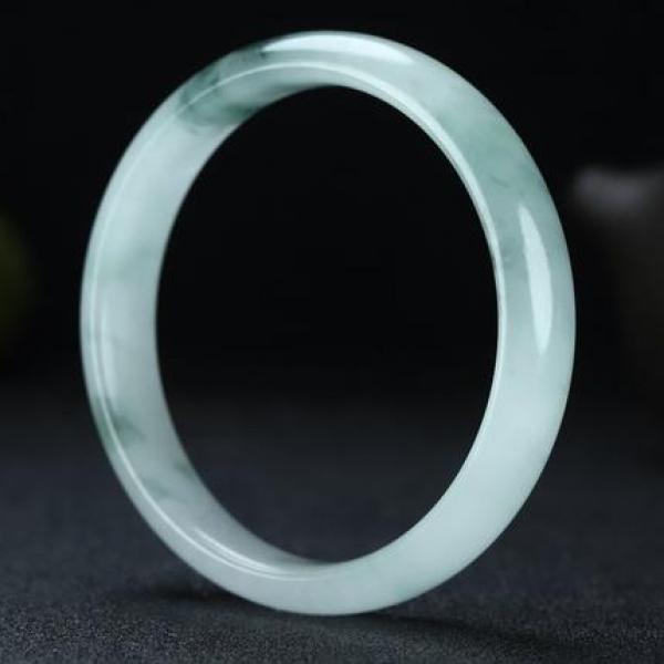 Zheru Natural Burmese Jadeite 54-64mm Bracelet Princess Jewelry