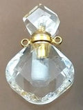 Natural Amethyst Perfume Pendant Necklace Healing Jewelry