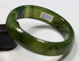 Rare Natural Dark Green Jadeite Stone Bracelet Bangle