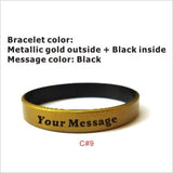 Logo Engraved Silicone Bracelet Wristband