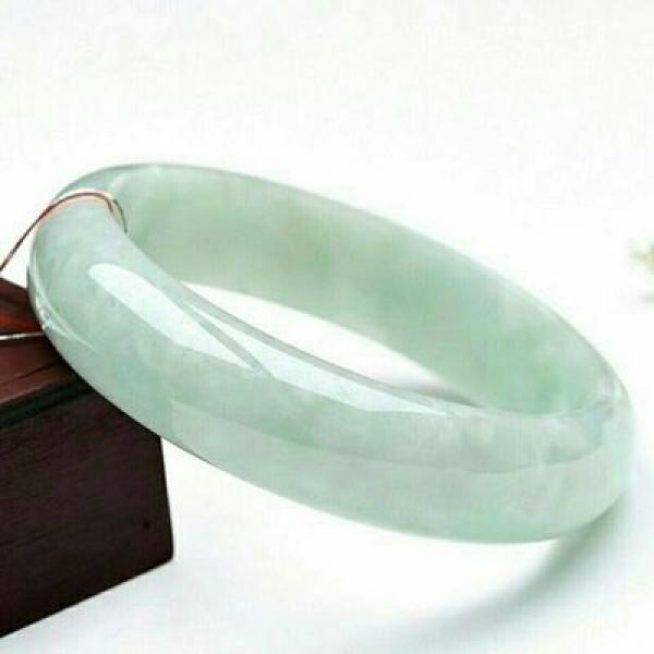 Natural Burma Jade 54mm-62mm Princess Bracelet, Gift for Her