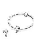 DIY Pan Bracelet Sterling Silver Rose Charm Bracelet