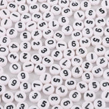 300/500Pcs Acrylic Letter Beads 4x7mm Alphabet Spacer DIY Bracelets