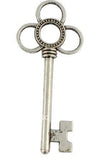 40Pcs Tibetan Silver crown key Pendants 52mm A15986