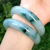 Zheru Jewelry Natural Burmese Jade Flower Bracelet Princess Jewelry