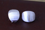 Sterling Silver Brushed Ear Clips Jewelry 925
