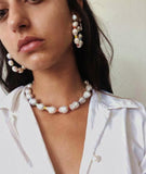 Colorful Seed Beads Earring with Freshwater Pearl