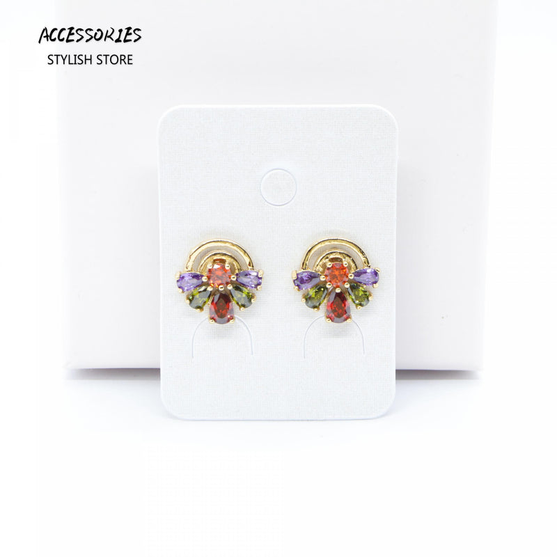 Plated Colorful Earrings for Women