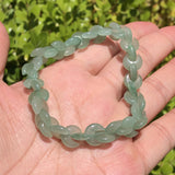 Green Aventurine Bracelet Moon Shape Crystal Reiki Healing Stone Jewelry