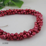 Pink Baroque AA 4-5MM Freshwater Pearl Full Strand DIY Necklace Bracelet Earring