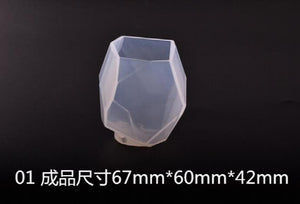 Silicone Mold for Big Stone Charms Resin Mould