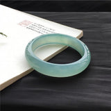 Natural Myanmar Jadeite 54-64mm Ice Light Bracelet Princess Jewelry