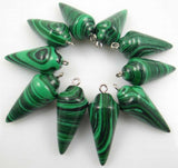 10PCS Natural Stone Quartz Crystal Turquoises Tiger Eye Aventurine Pendant