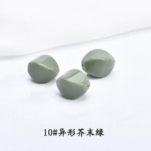 50pcs 3D Acrylic Beads for DIY Jewelry - Earrings & Necklaces Findings