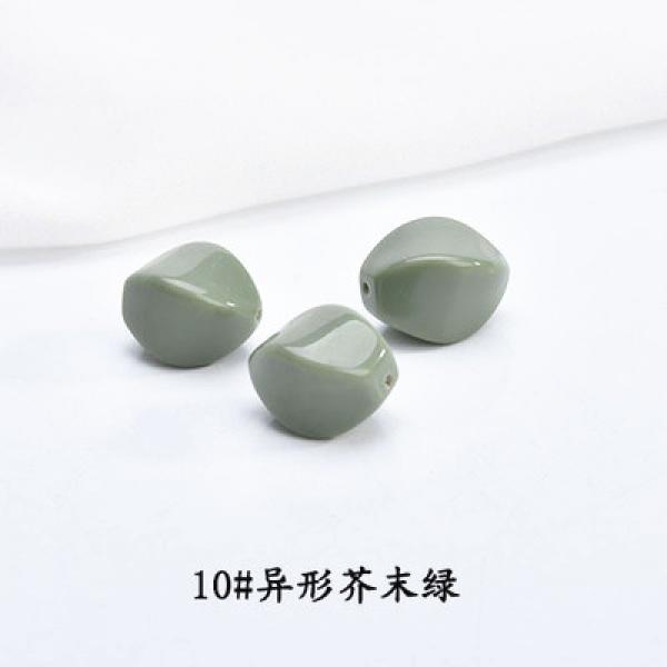 50pcs 3D Acrylic Beads for DIY Jewelry - Earrings & Necklaces Findings