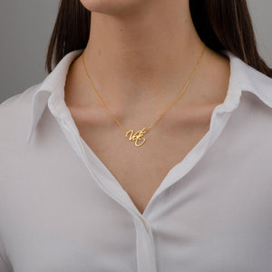 Custom Stainless Steel Name Necklace, Personalized Gift for Mom