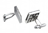 iGame Abacus Cuff Links Silver Brass Tool