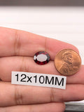 Natural Garnet Oval Cut Ring Face Multi-Size Mozambique Raw Stone