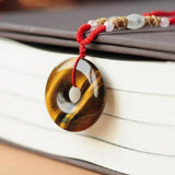 Koraba Natural Jade Lucky Buckle Jadeite Round Pendant