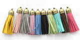 20 PCS Colour Tassel Bronze Charms 55mm