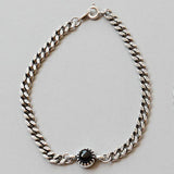 925 Silver Turquoise & Agate Chain Bracelet for Women
