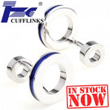 Enamel Epoxy Cufflink Cuff Link Set for Men
