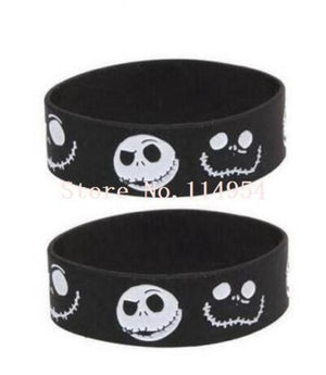 2 PCS Nightmare Before Christmas Wristband Silicone Bracelets H-100