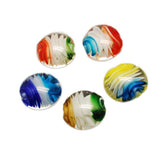 10pcs Multicolor Spiral Lampwork Glass Beads for Jewelry Making DIY