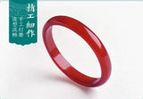 Koraba Red Agate Ice Jade Bangle Bracelet