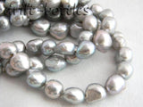 Gray Baroque Freshwater Pearl Necklace 18''