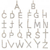 Cross-border Hip-hop Necklace Zircon Letter Necklace Multi-color Zircon Pendant