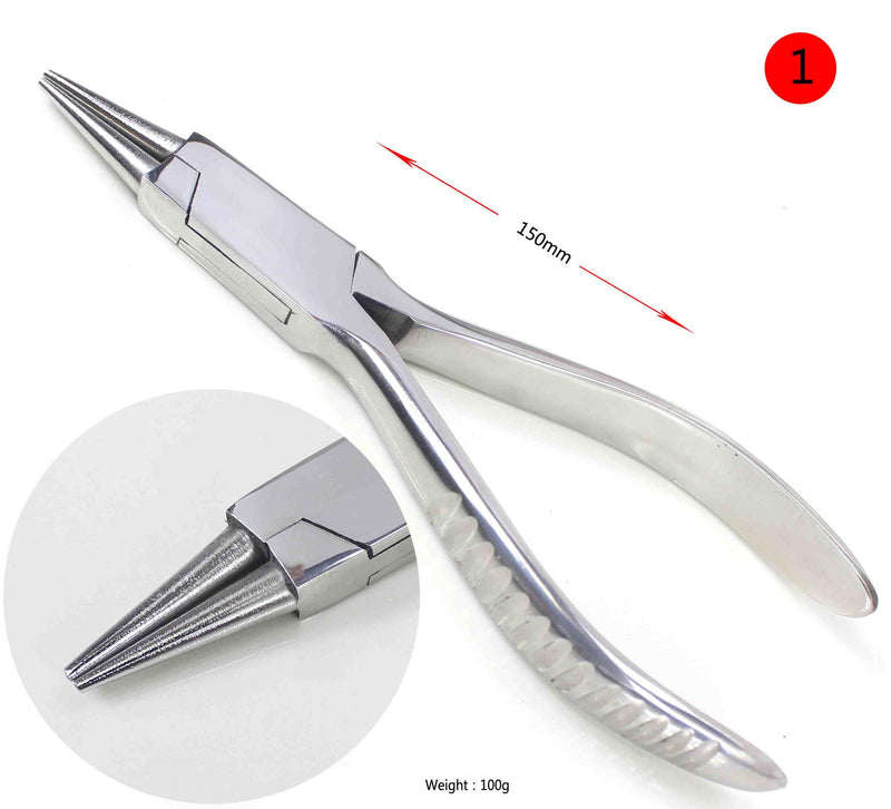 Professional Stainless Steel Flat Nylon Jaw Pliers for Jewelry Tools