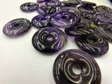 5pcs 30mm Dounts Natural Stone Beads Amethysts Pendant Necklace