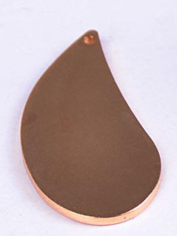 50pcs Copper Silver Drop Blank Stamp Charms for Necklace Pendant DIY Jewelry