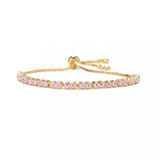 HECHENG 18K Gold Plated Eye Bracelet Enamel Adjustable for Women