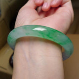 Burmese Jadeite Light Green Bracelet 54-64mm Princess Jewelry