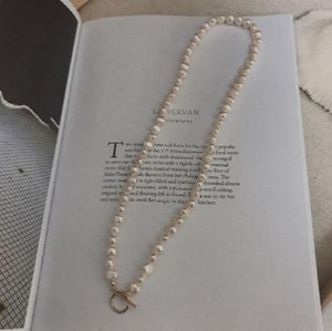 Boho 925 Sterling Silver Pearl Choker Necklace 6-7mm