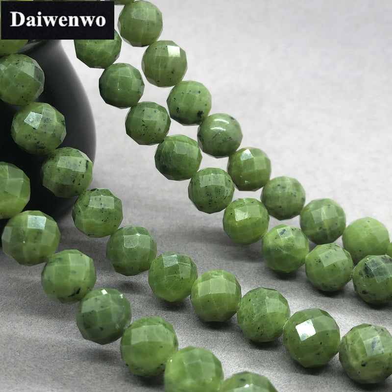 6-10mm Chalcedony Jade Bead Faceted Cut Gem DIY