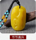 Amber & Honey Wax Pendant Necklace