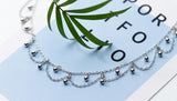 Bohemia Beads &Tassel Necklace Choker Charm 925 Sterling Silver