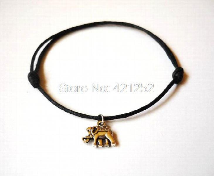 10 Pairs Elephant Anklet Adjustable Leather Anklet