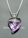 25pcs Violet Peach Heart Rice Vials Perfume Glass Bottles
