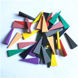 200pcs Triangle Wood Charm for Jewelry Making DIY
