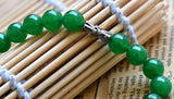 Green Chalcedony Stone Pendant Necklace for Women