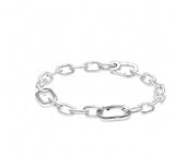 925 Sterling Silver Pan Bracelet with Knots