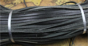 2M Flat Cow Leather Rope DIY Jewelry Making Shoe Laces